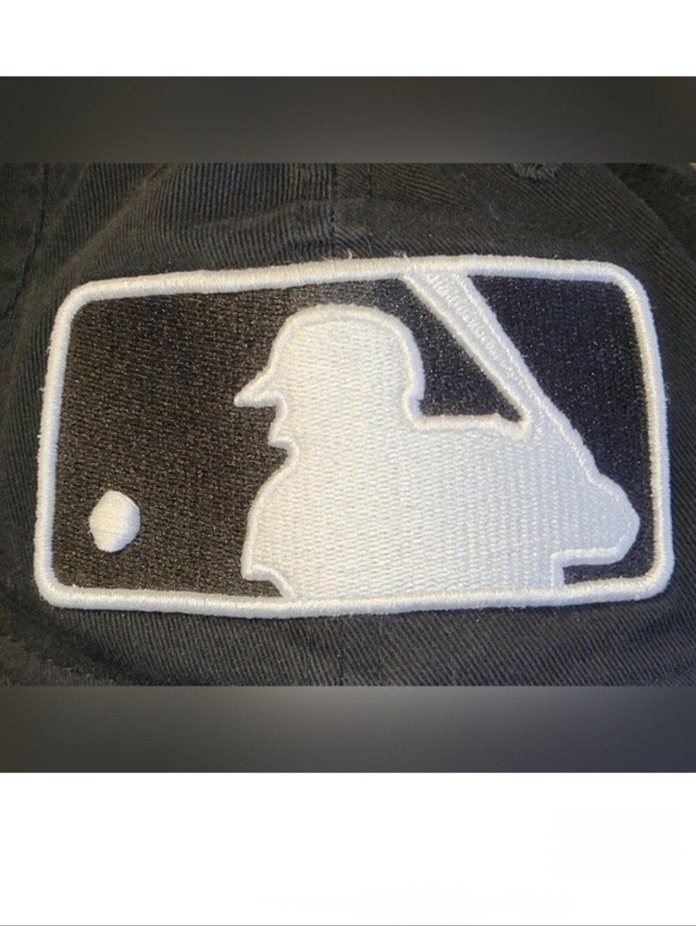 Authentic New Era MLB Classic Logo Cap Black & White Adj Strap OS - Picture 11 of 12